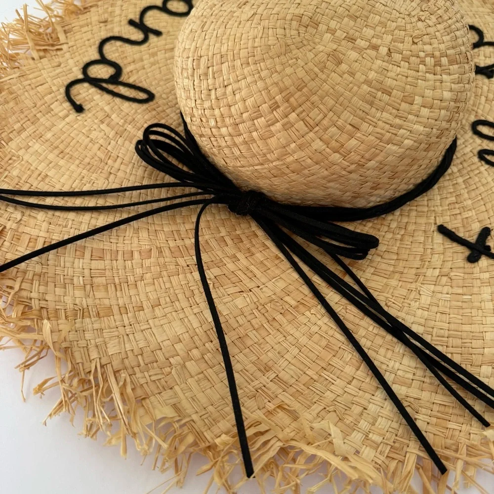 NYC Underground Natural‎ Straw Hat vacation resort Beachy one size